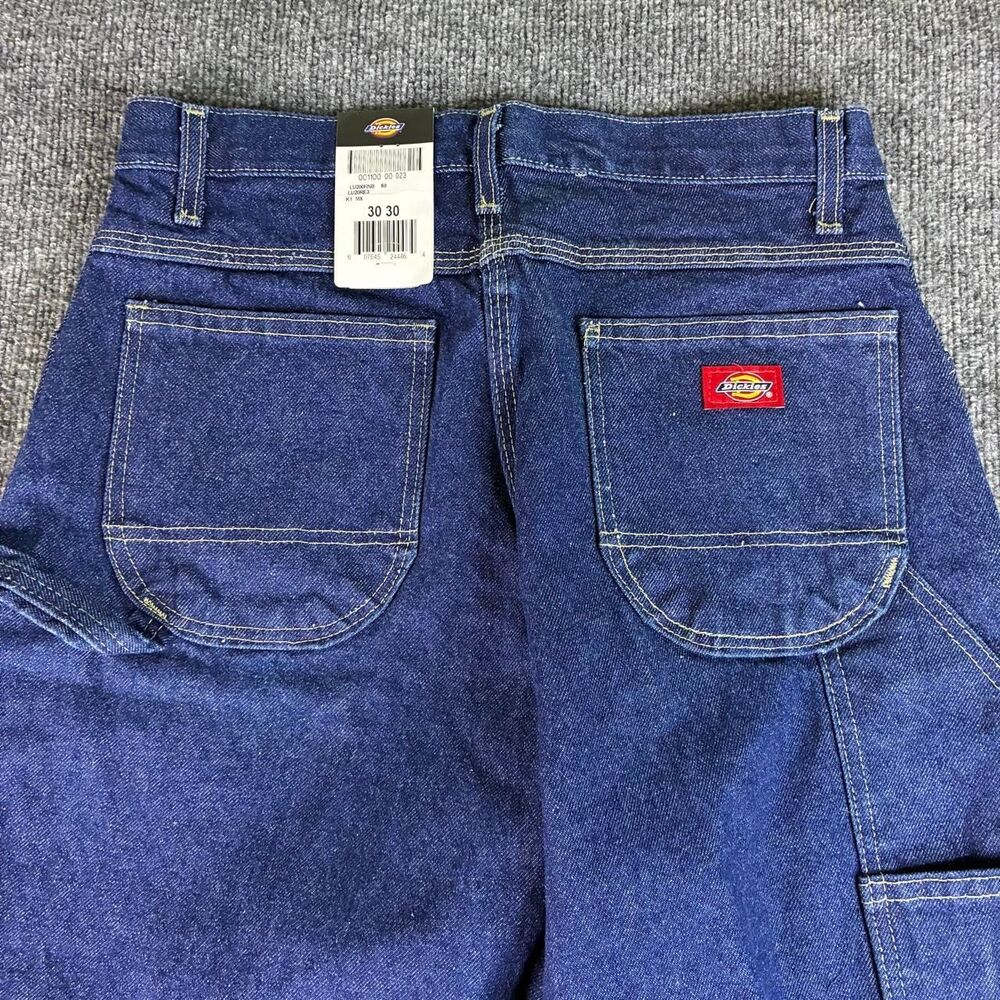 Dickies Carpenter Jeans Men’s 30x30 Blue Denim Workwear NWT Straight Leg